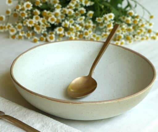 Assiette Creuse Neptune Ø22 CM - Crème