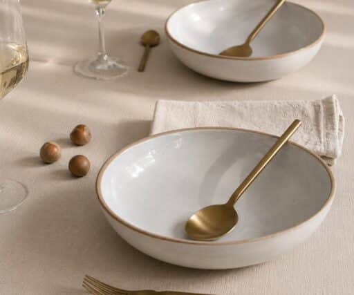 Assiette Creuse Neptune Ø22 CM - Perle