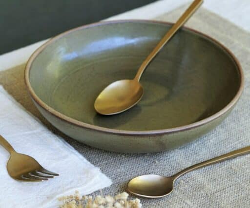 Assiette Creuse Neptune Ø22 CM - Vert Mousse