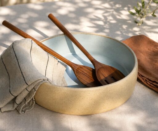Saladier Aube Ø28 CM / H8 CM - Satin/Grès