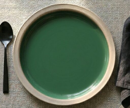 Assiette Brume Ø25 CM - Emeraude