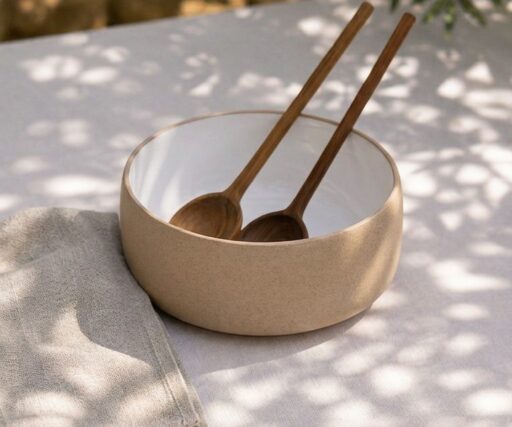 Saladier Aube Ø19,5 CM / H8 CM - Satin/Grès