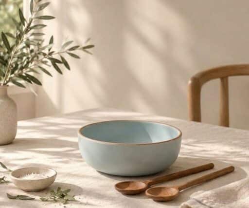 Saladier Neptune Ø20 CM / H8 CM - Bleu horizon