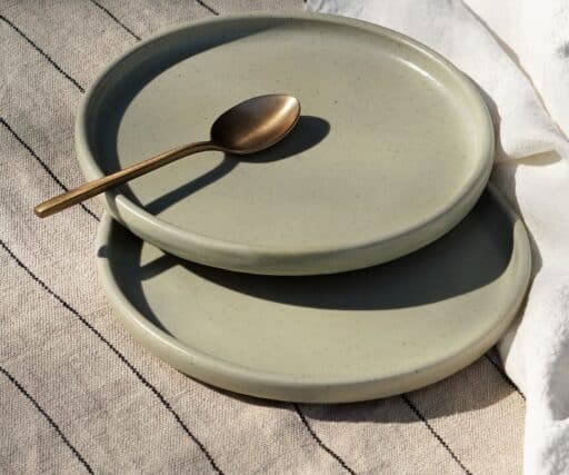 Assiette Aube Ø19 CM - Ficelle