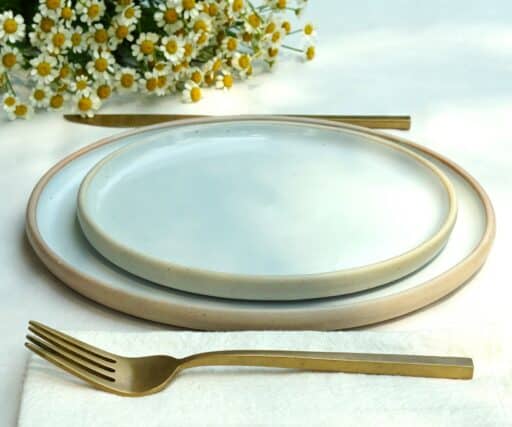 Assiette Aube Ø19 CM - Satin/Grès