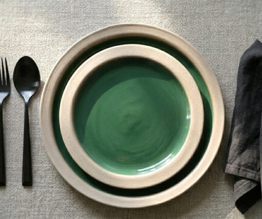 Assiette Brume Ø19,2 CM - Emeraude