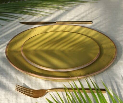 Assiette Neptune Ø19 CM - Jaune Curry