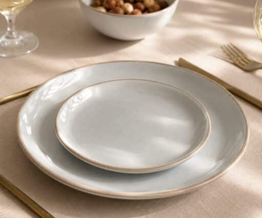 Assiette Neptune Ø19 CM - Perle