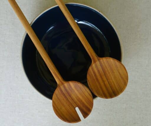 Couverts à salade L26 CM - Teck