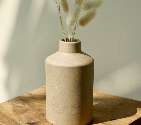 Vase Brume Flacon H 15 CM Ø 8,8 CM - Grès