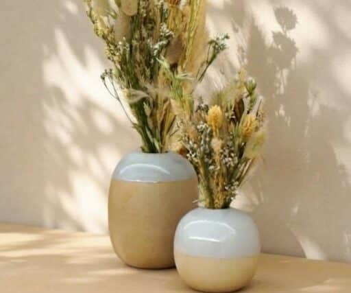 Vase Brume Rond S Ø8,5 CM / H8 CM - Naturel/Grès