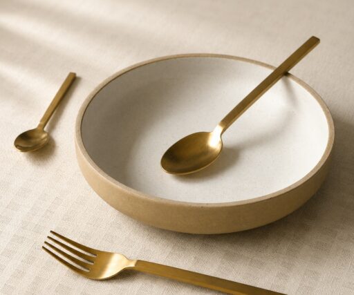 Assiette creuse Calisto Ø21 CM - Sable/crème