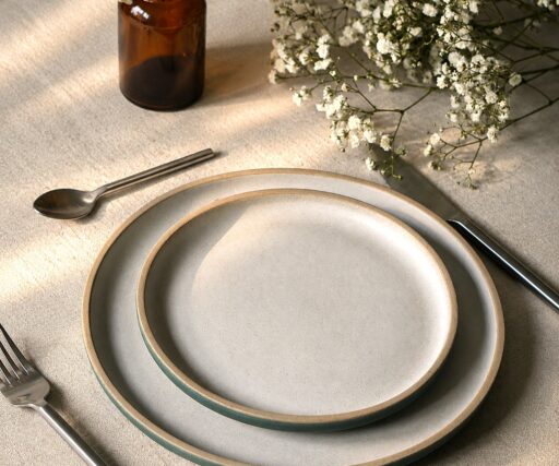 Assiette Calisto Ø19 CM - Bleu/crème