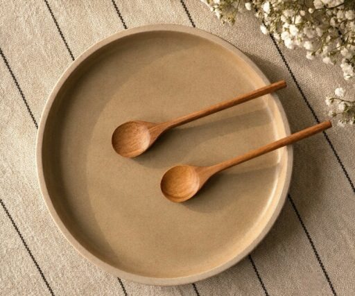Assiette Calisto Ø19 CM - Crème/sable