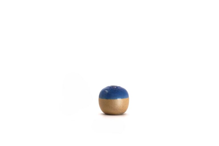 Vase Brume Rond S Ø8,5 CM / H8 CM - Bleu Clair/Grès