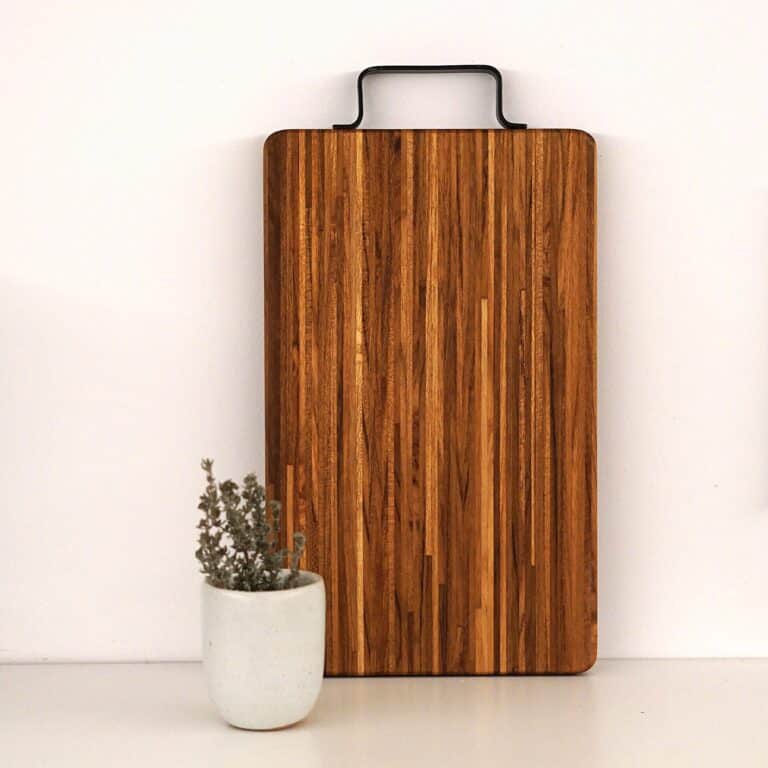 Planche anse métal 16 cm X 26 cm - Teck Marqueterie – Image 2