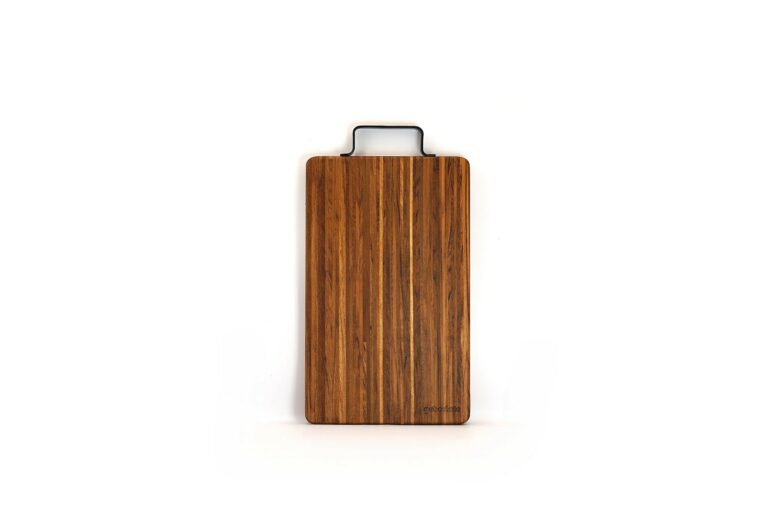 Planche anse métal 16 cm X 26 cm - Teck Marqueterie