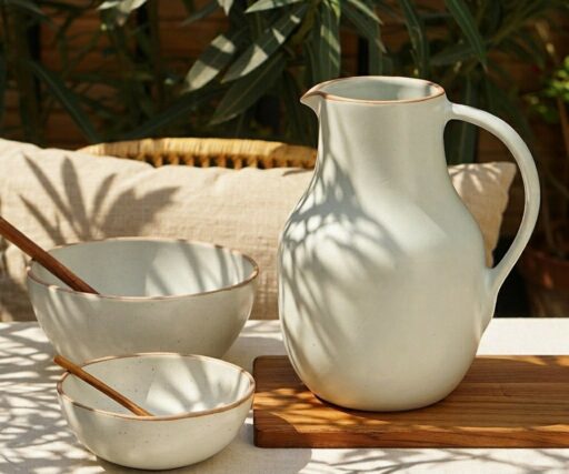 Pichet Neptune H22 CM - 1,9 L - Crème