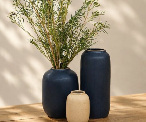 Vase Neptune Capsule M H 16 CM Ø 11,5 CM - Lavande