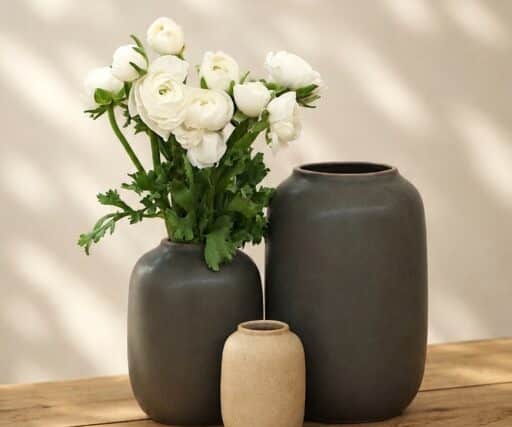 Vase Neptune Capsule M H 16 CM Ø 11,5 CM - Vert Mousse