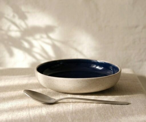 Assiette creuse Brume Ø20 CM - Bleu de Minuit
